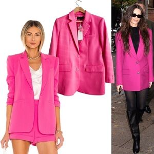 Endless Rose Revolve Pink Fuchsia Blazer Relaxed Valentines Romantic Barbiecore
